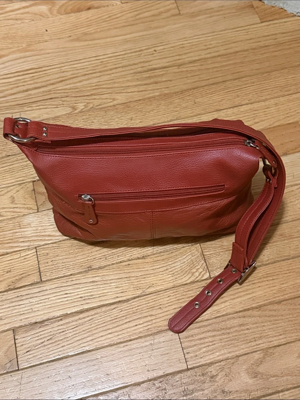 Stone & Co. Gorgeous Caramel Pebble Finish Leather Hobo Shoulder Bag. Like New.